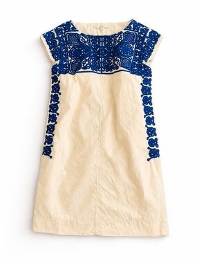 RARE Madewell x Mercado Global Embroidered Shift Cotton Dress